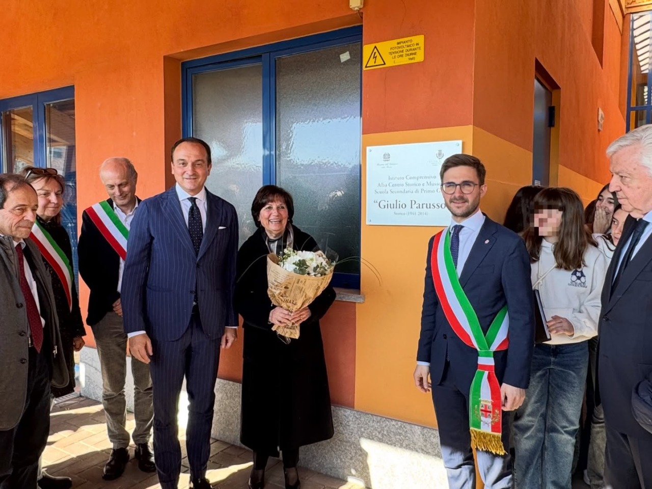 Alba, la scuola media di Mussotto intitolata allo storico Giulio Parusso