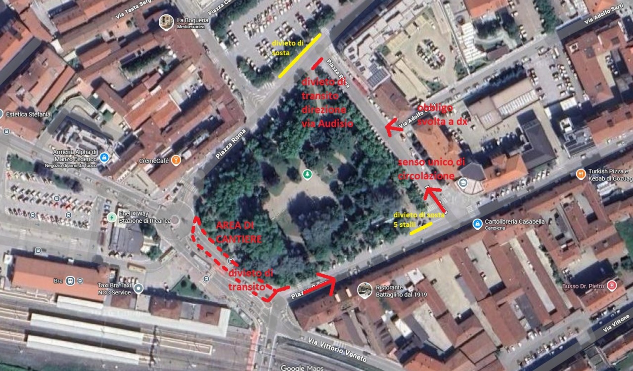 Fognature a Bra: cantiere urgente in piazza Roma