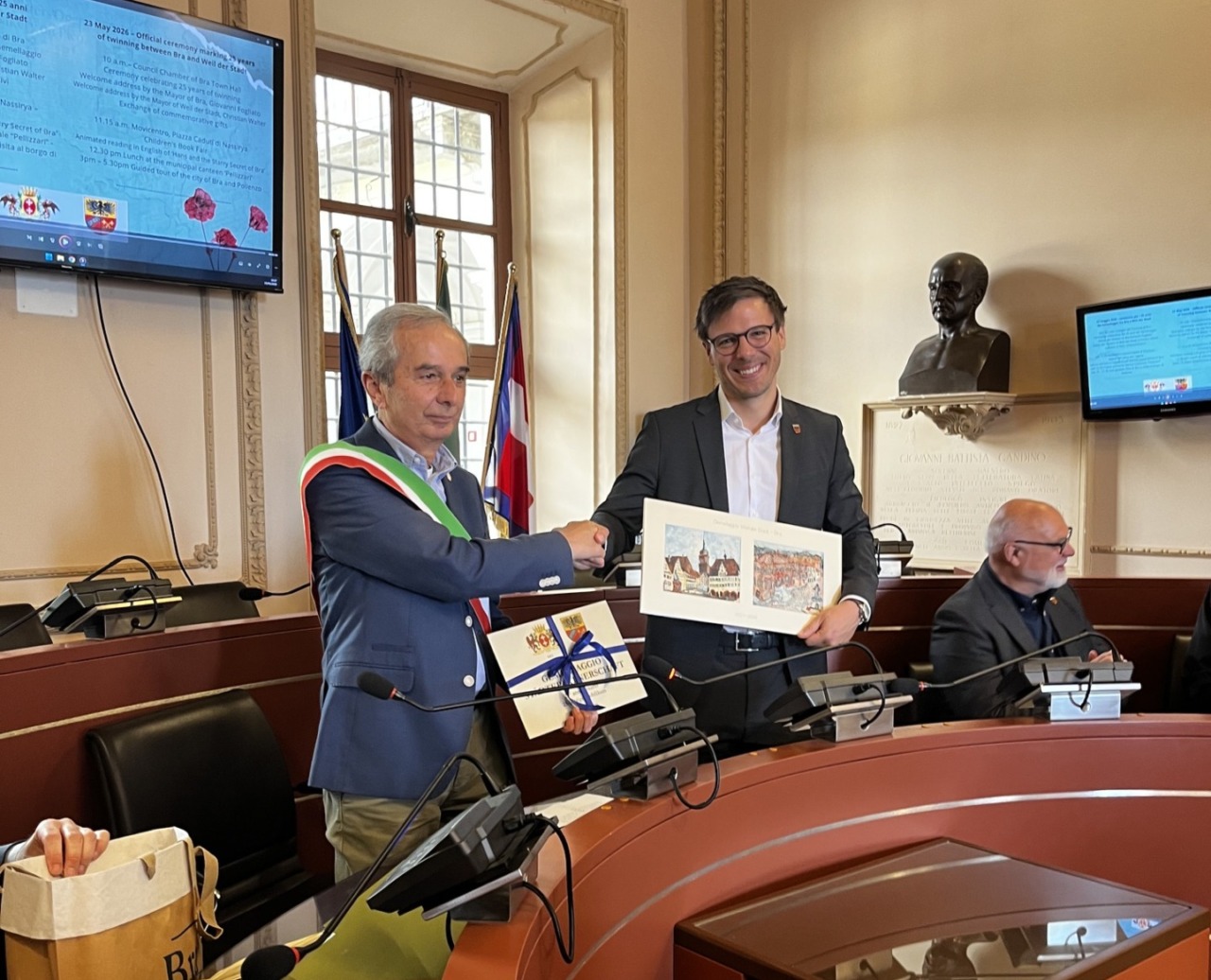 Celebrati i 25 anni del gemellaggio tra Bra e Weil der Stadt