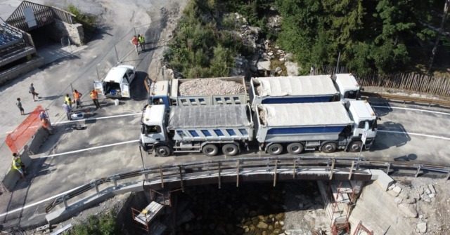 Ponte di Limonetto, prova di carico superata: riapertura entro Ferragosto